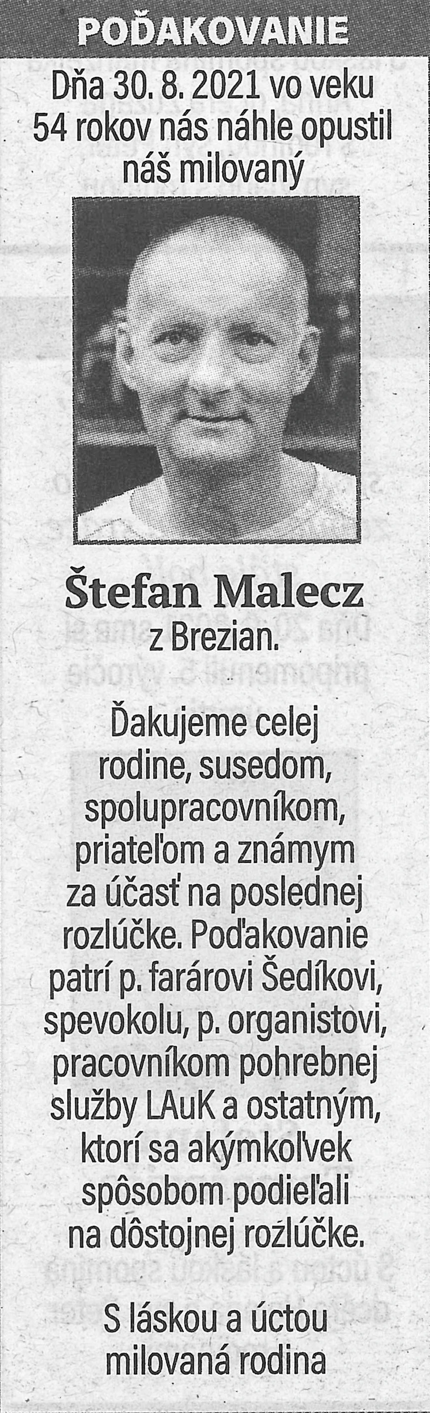 Poďakovanie 137 - pohrebné služby LAuK