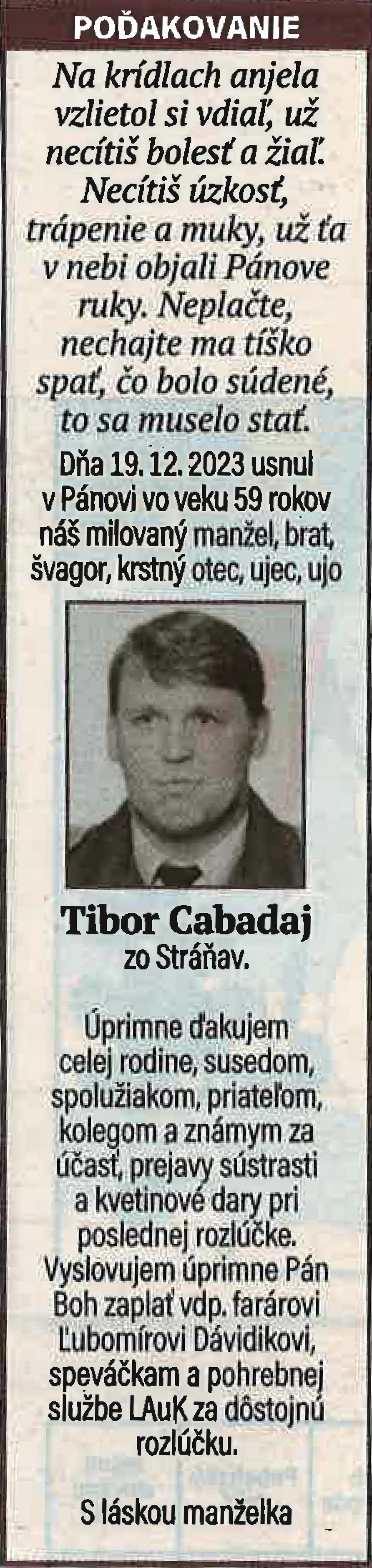 Poďakovanie 76 - pohrebné služby LAuK