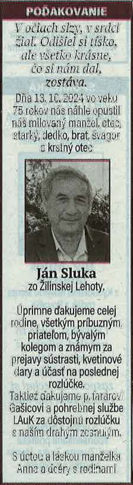 Poďakovanie 59 - pohrebné služby LAuK